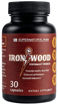 IronWood Male Enhancement Nutritional Supplement bottle by Supernatural Man
